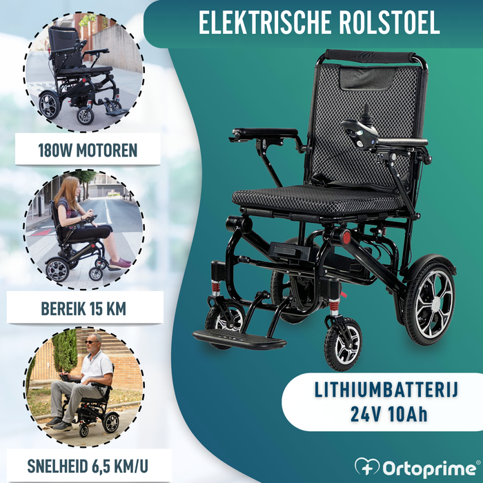 Elektrische Opvouwbare Rolstoel Ultralicht | 10Ah