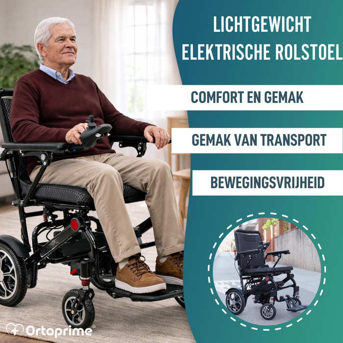 Elektrische Opvouwbare Rolstoel Ultralicht | 10Ah