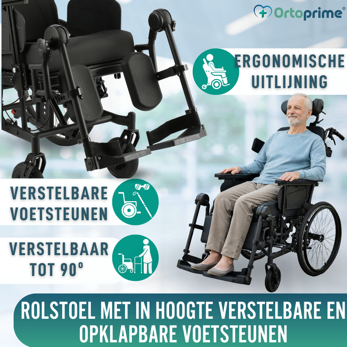 Positioneringsrolstoel met Kantelfunctie | Anti-Decubitus