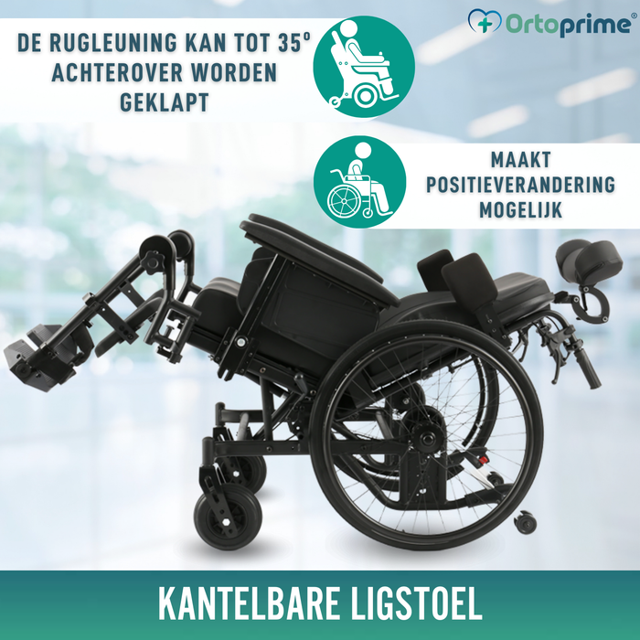 Positioneringsrolstoel met Kantelfunctie | Anti-Decubitus