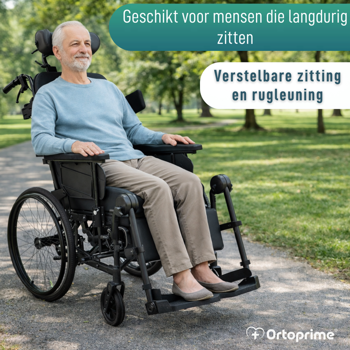 Positioneringsrolstoel met Kantelfunctie | Anti-Decubitus