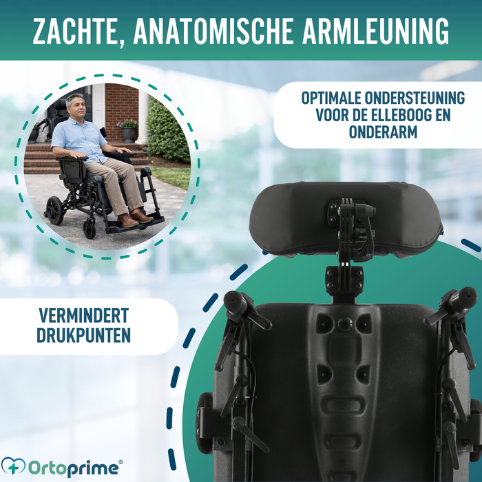 Positioneringsrolstoel met Kantelfunctie | Anti-Decubitus