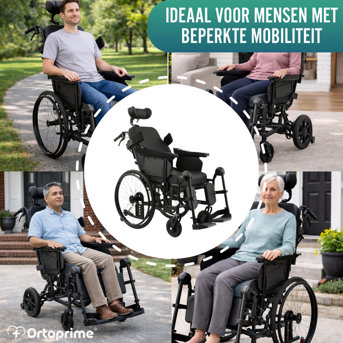 Positioneringsrolstoel met Kantelfunctie | Anti-Decubitus
