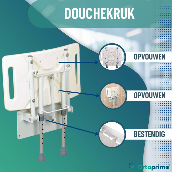 Opklapbare Douchezitje voor Douches | 2 Varianten