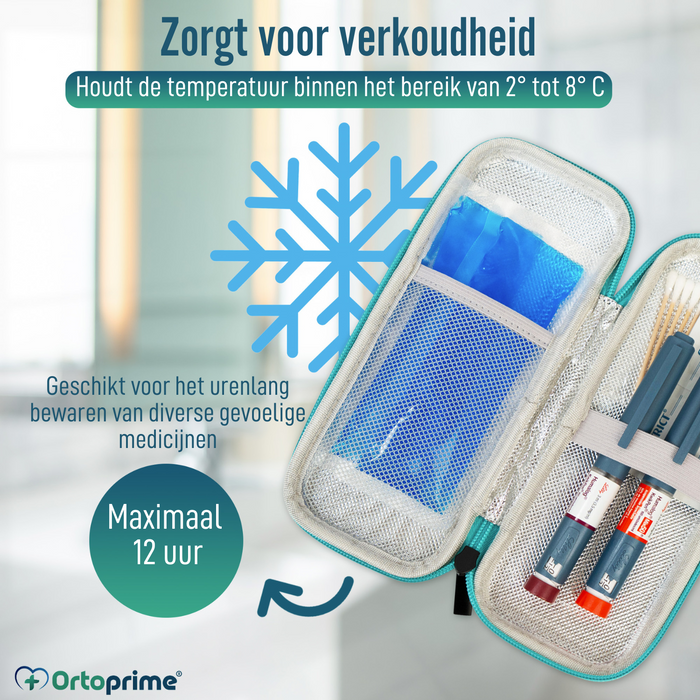 Insulinetui met Thermometer | Koeler voor Diabetici