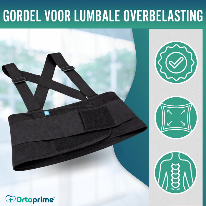 Lumbosacrale Werkbrace met Banden | Verstelbare Orthese