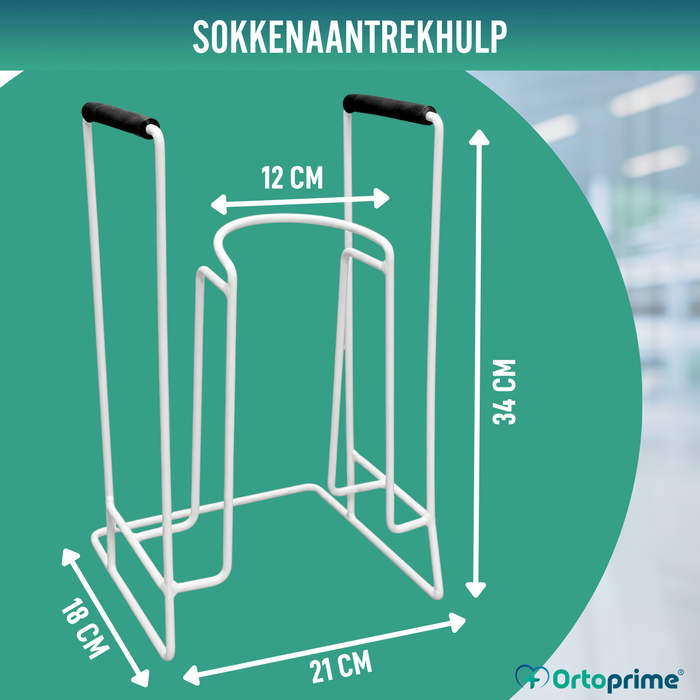 Schoenlepel voor Compressiekousen en Sokken | Met basis