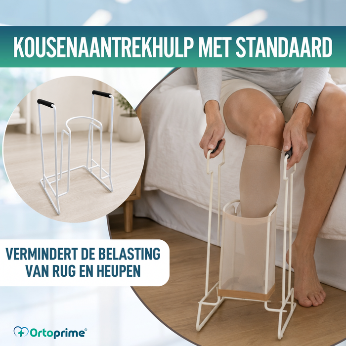 Schoenlepel voor Compressiekousen en Sokken | Met basis