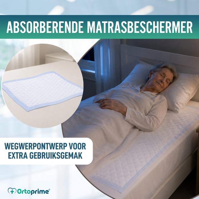 Wegwerp Super Absorberend Incontinentie Onderlegger met Vlies | 90x180 cm