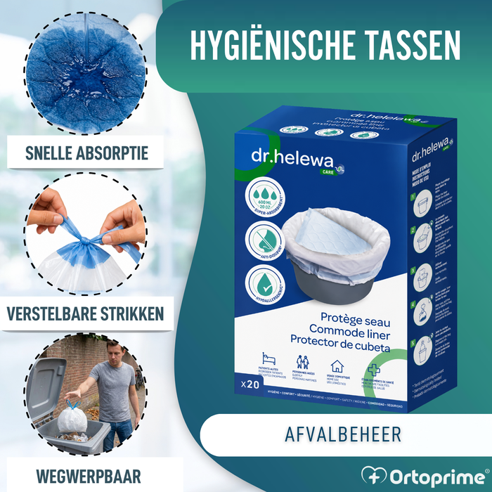 Wegwerp WC Zakjes Absorberend | Set van