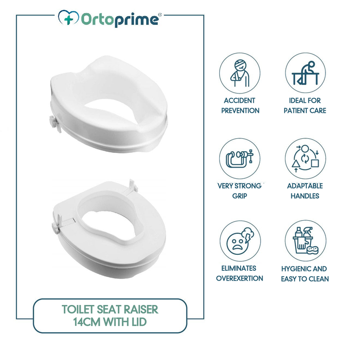 WC-verhoger met deksel 14 cm | Universeel