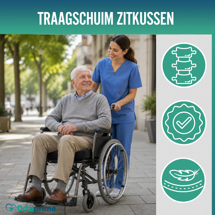 Anti-decubitus Traagschuimkussen 80kg/m3