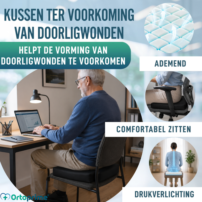 Anatomisch Gegroefd Anti-decubituskussen