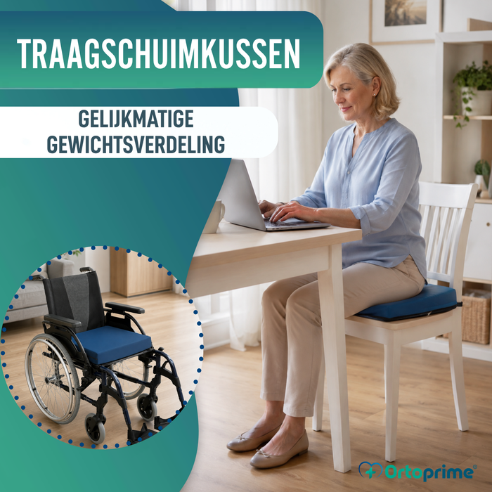 Anti-decubituskussen Visco-elastisch 50kg/m3