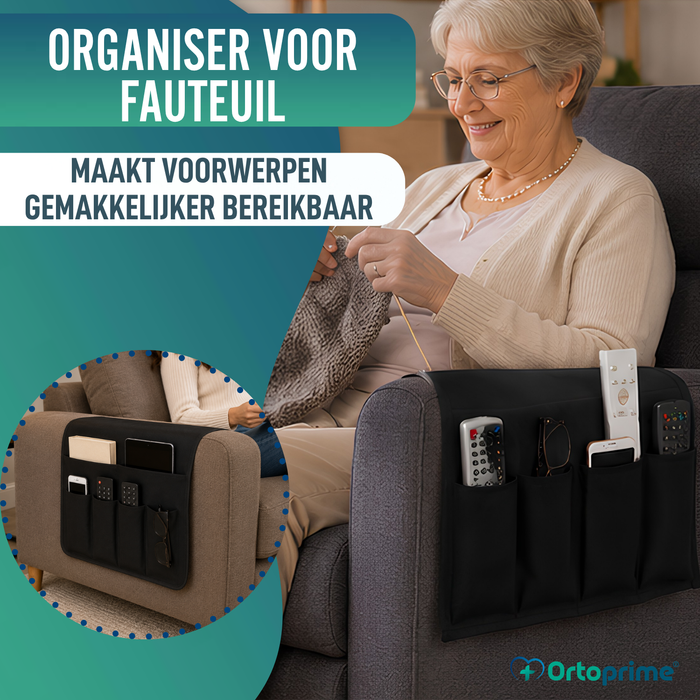 Armleuning Organizer 5 Vakken | Antislip