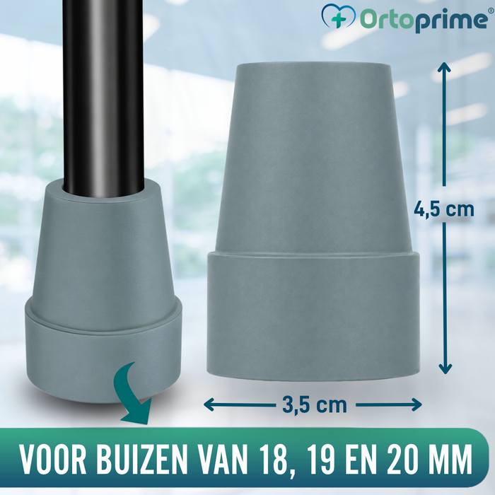 Antislip Dop voor Wandelstok en Kruk | 2 stuks