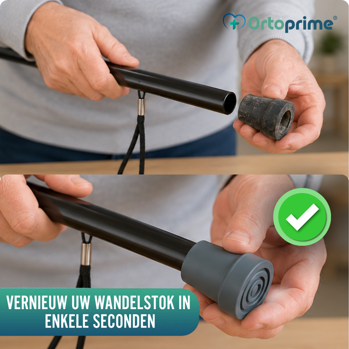 Antislip Dop voor Wandelstok en Kruk | 2 stuks