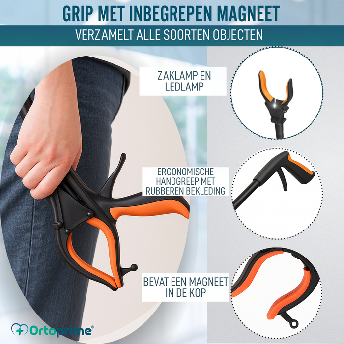 Objecten Grijper met Magneet en LED | Vouwbare Picker