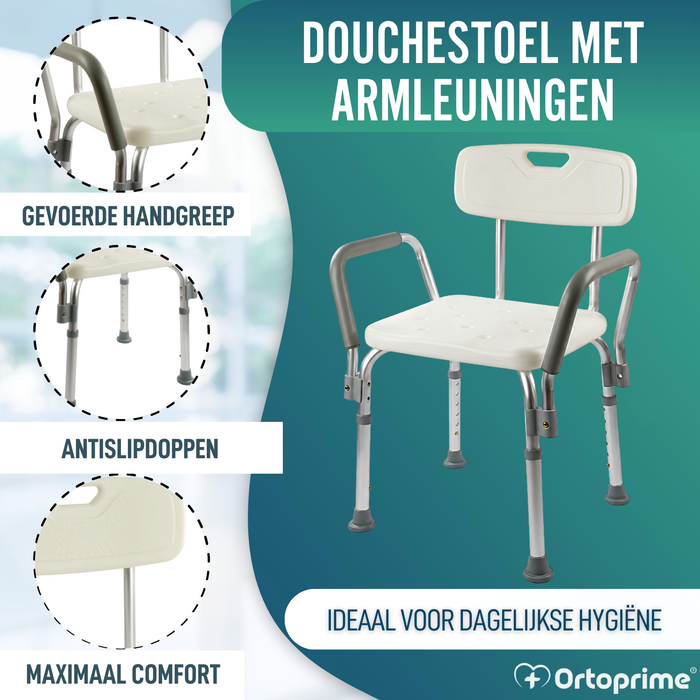 Douche Stoel met Armleuningen Comfort
