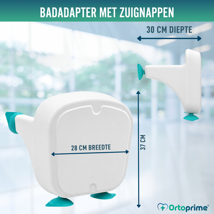 Verkleiner voor Badkuip met Zuignappen | Aanpasbaar