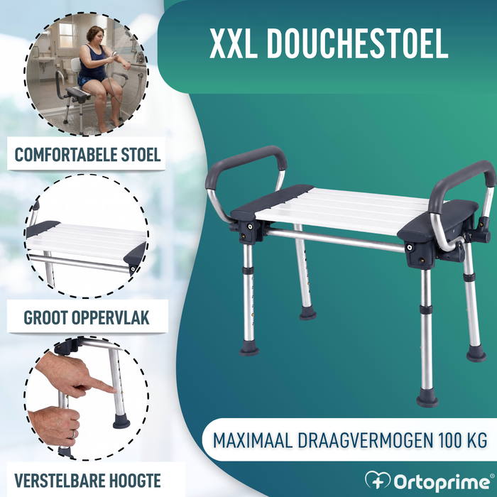 Bariatrisch XXL Badkussen Opblaasbaar | Armleuningen
