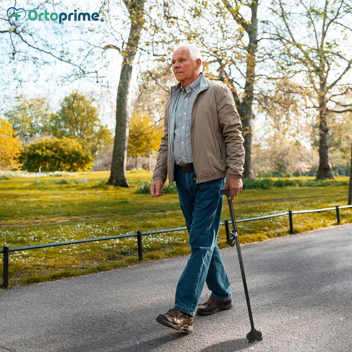 Opvouwbare Wandelstok voor Ouderen met LED-Licht