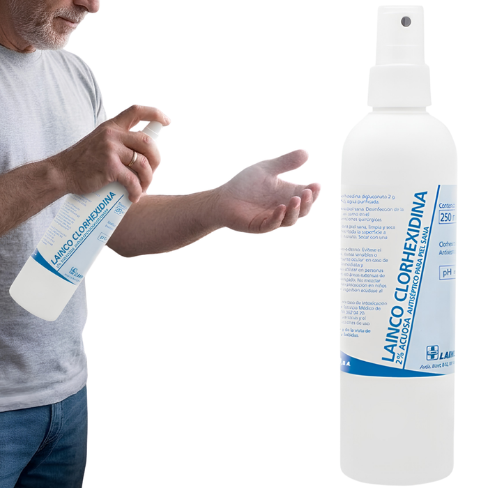Chloorhexidine 2% Antiseptische Spray | Waterige 250 ml
