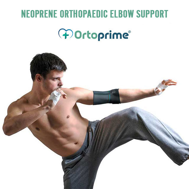 Elastische Orthopedische Elleboogbrace van Neopreen | Vier Maten