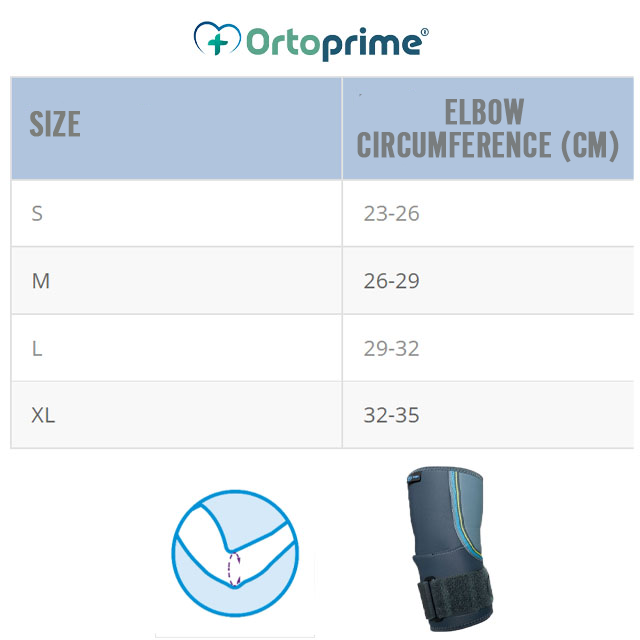 Elastische Orthopedische Elleboogbrace van Neopreen | Vier Maten