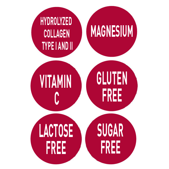 Gehydrolyseerd collageen met magnesium en vitamine C | Aardbeiensmaak