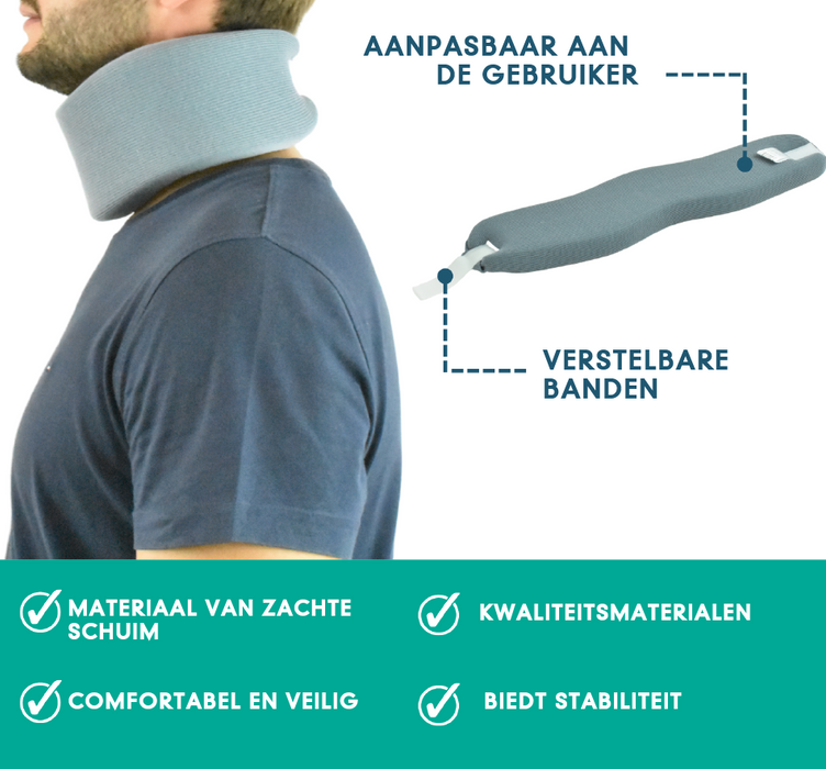 Zachte Ergonomische Cervicale Kraag met Verstelbare Banden