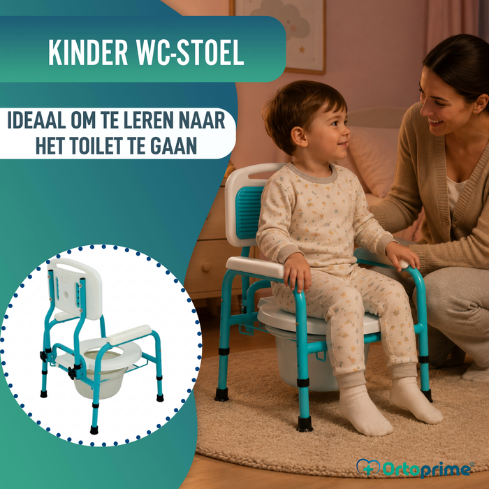 Kinder WC Stoel met Verkleiner | In Hoogte Verstelbaar