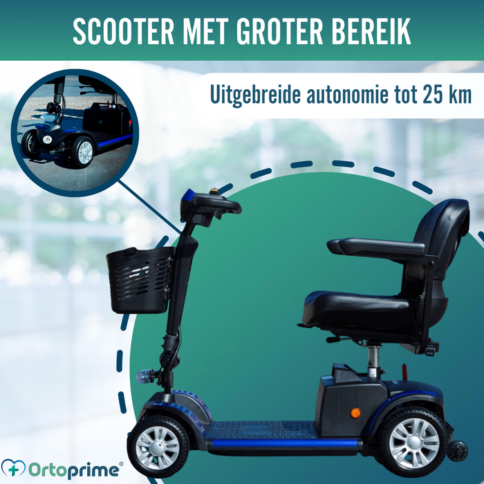 Compacte en Opvouwbare Elektrische Scooter | 4 Wielen