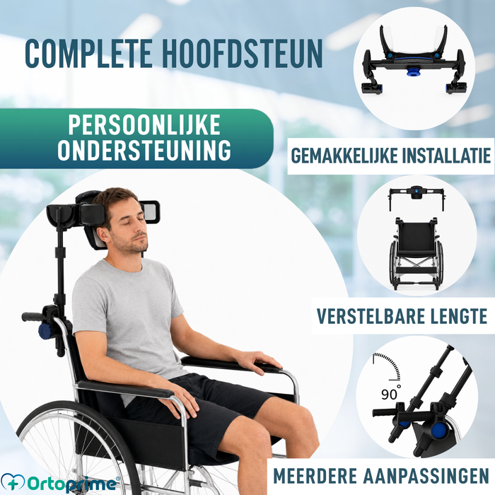 Verstelbare Hoofdsteun voor Rolstoel | 2 Modellen
