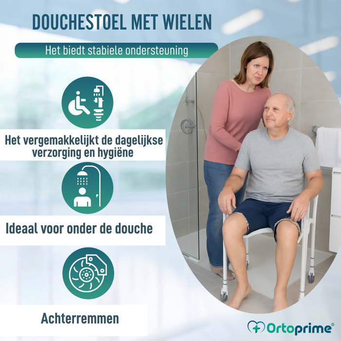 U-vormige Douchezit | Opklapbare Badstoel