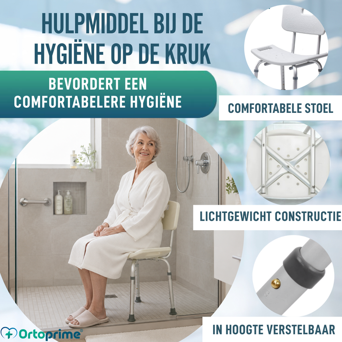 Antislip Douche Stoel | Met Rugleuning