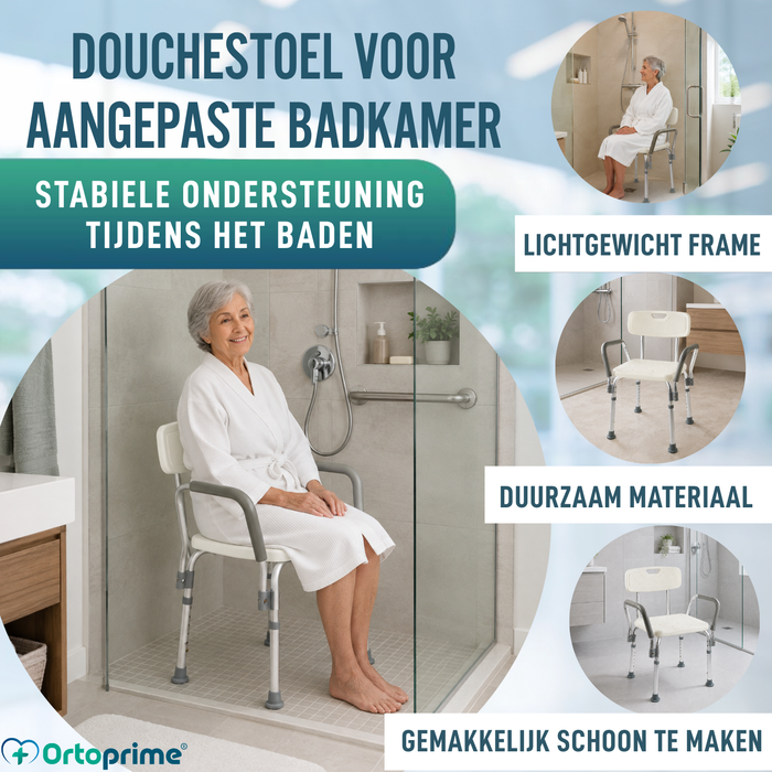 Douche Stoel met Armleuningen Comfort