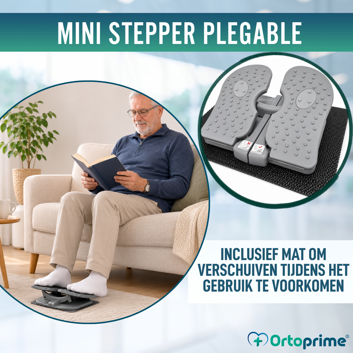 Opvouwbare Mini Stepper voor Senioren | Statische Pedalen