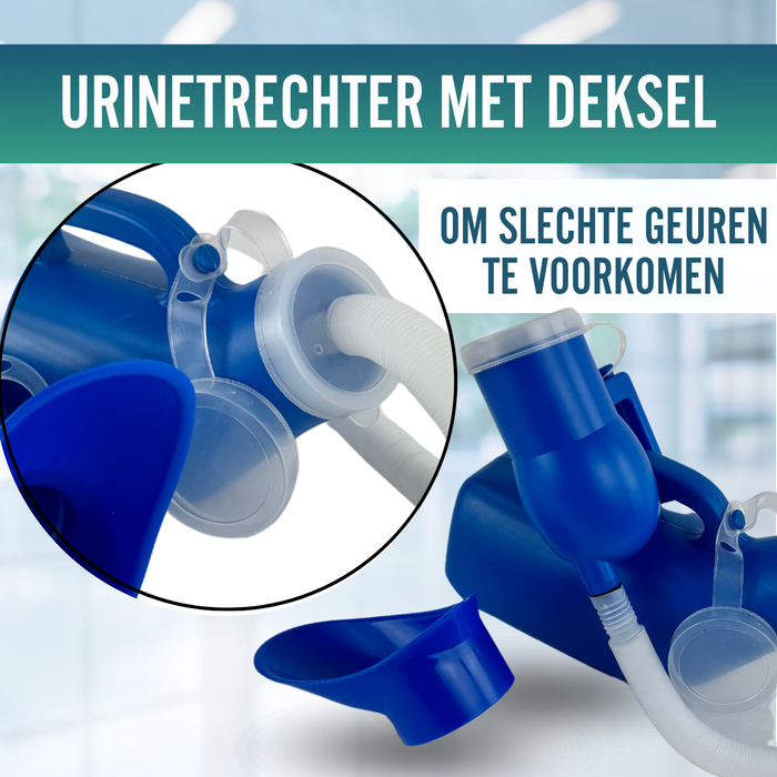 Draagbaar Urinaal Unisex 1200ml voor Volwassenen en Kinderen