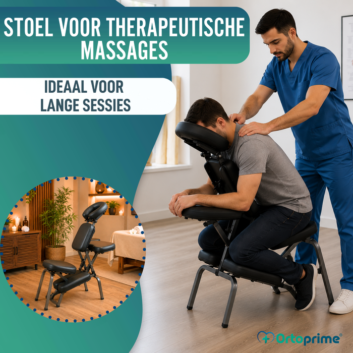 Inklapbare Massagestoel met Verstelbare Hoofdsteun