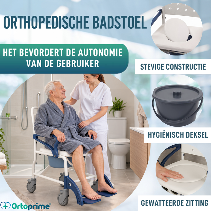 Douch WC Stoel Volwassenen Met Klaparmen & Voeten | WC