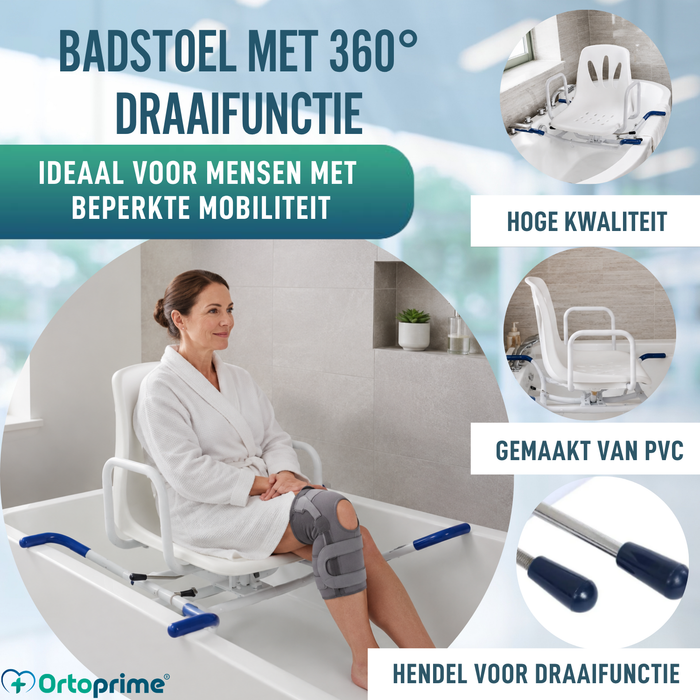 Draaibare 360º Comfort Badstoel