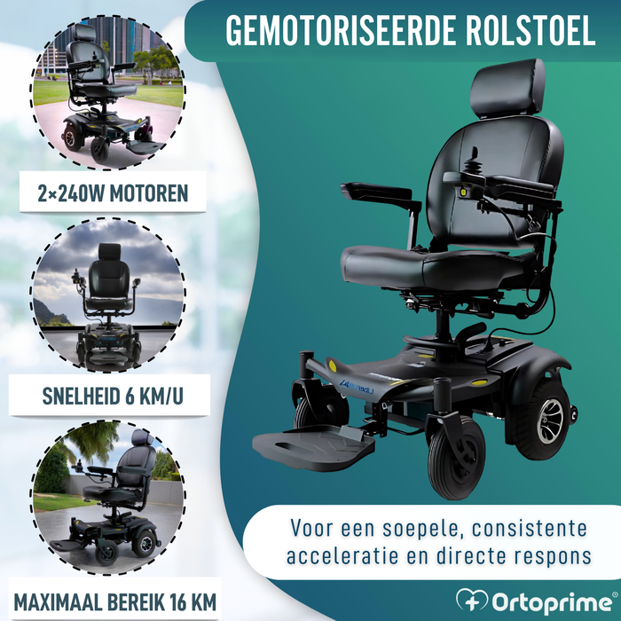 Elektrische Rolstoel Demontabel met Digitale Joystick