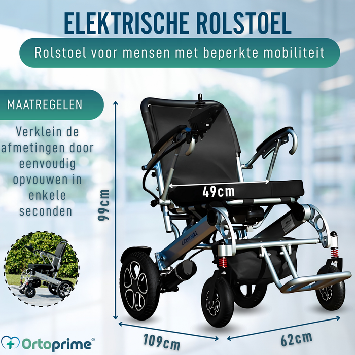 Elektrische Ultralichte Rolstoel met Lithiumbatterij