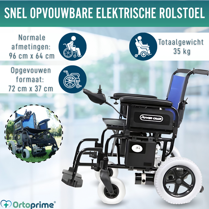 Elektrische Rolstoel | Systeem voor Snelle Opvouwbaarheid