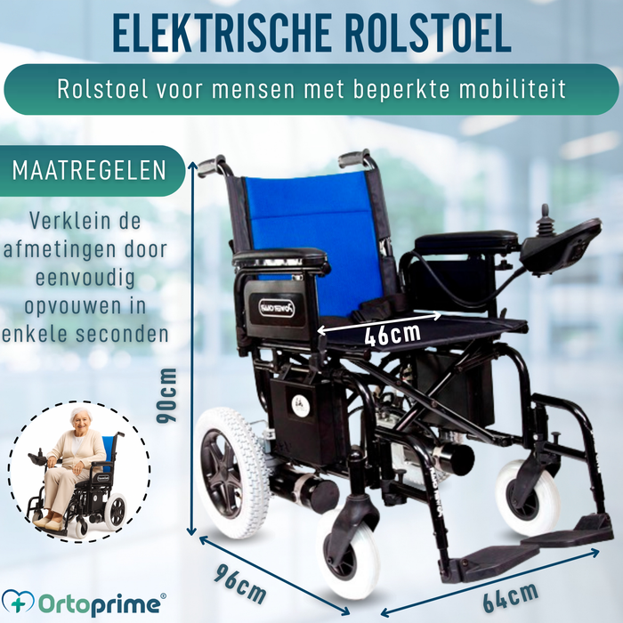 Elektrische rolstoel voor beperkte mobiliteit | Massieve wielen