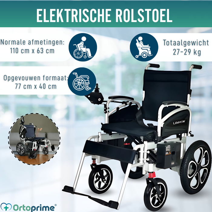 Elektrische Rolstoel Grote Wielen | Met Lithiumbatterij