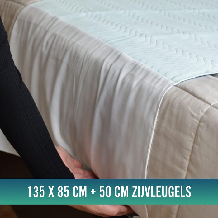 Herbruikbare Absorberende Matrasbeschermer voor Bed 135cm 4,65 Liter/m2