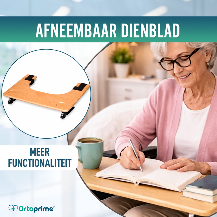 Rolstoelblad | Draagbare Tafel met Bekerhouder