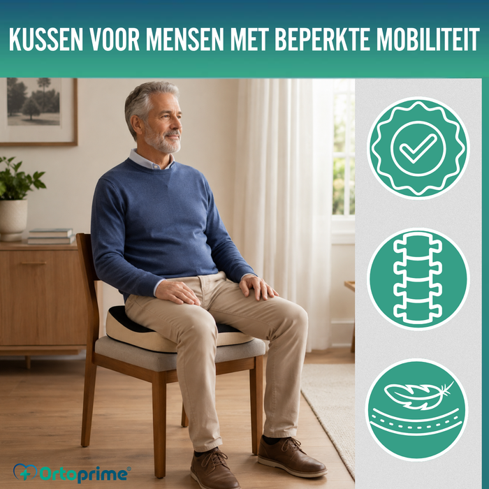 Ergonomisch Traagschuim Kussen met Coccyx Opening | Comfort